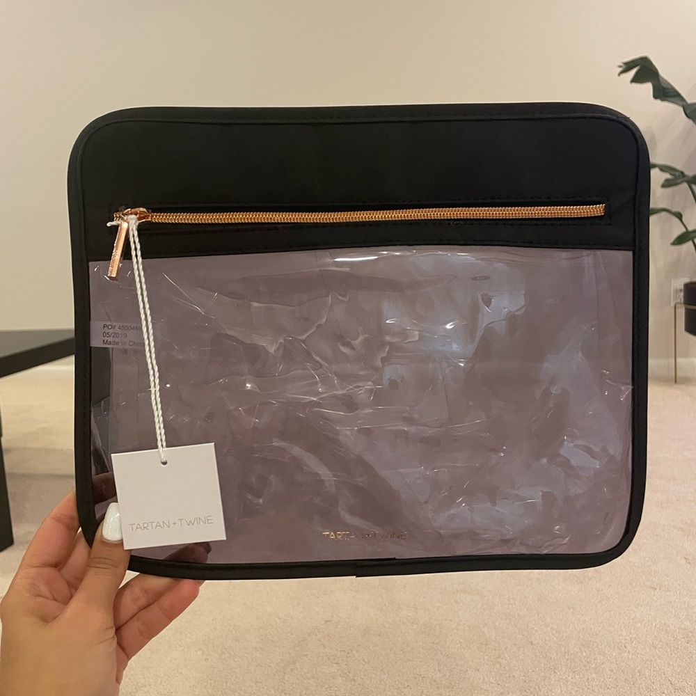 Tartan + Twine Large Clear Zip Pouch